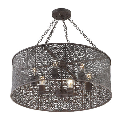 Jasmine 6 Light Chandelier-Crystorama Lighting Company-CRYSTO-JAS-A5016-FB-Chandeliers-1-France and Son