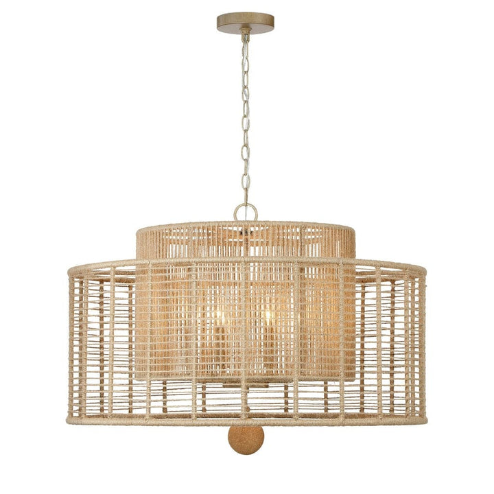 Jayna 8 Light Chandelier-Crystorama Lighting Company-CRYSTO-JAY-A5006-BS-Chandeliers-1-France and Son