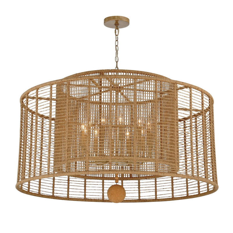 Jayna 12 Light Chandelier-Crystorama Lighting Company-CRYSTO-JAY-A5009-BS-Chandeliers-2-France and Son
