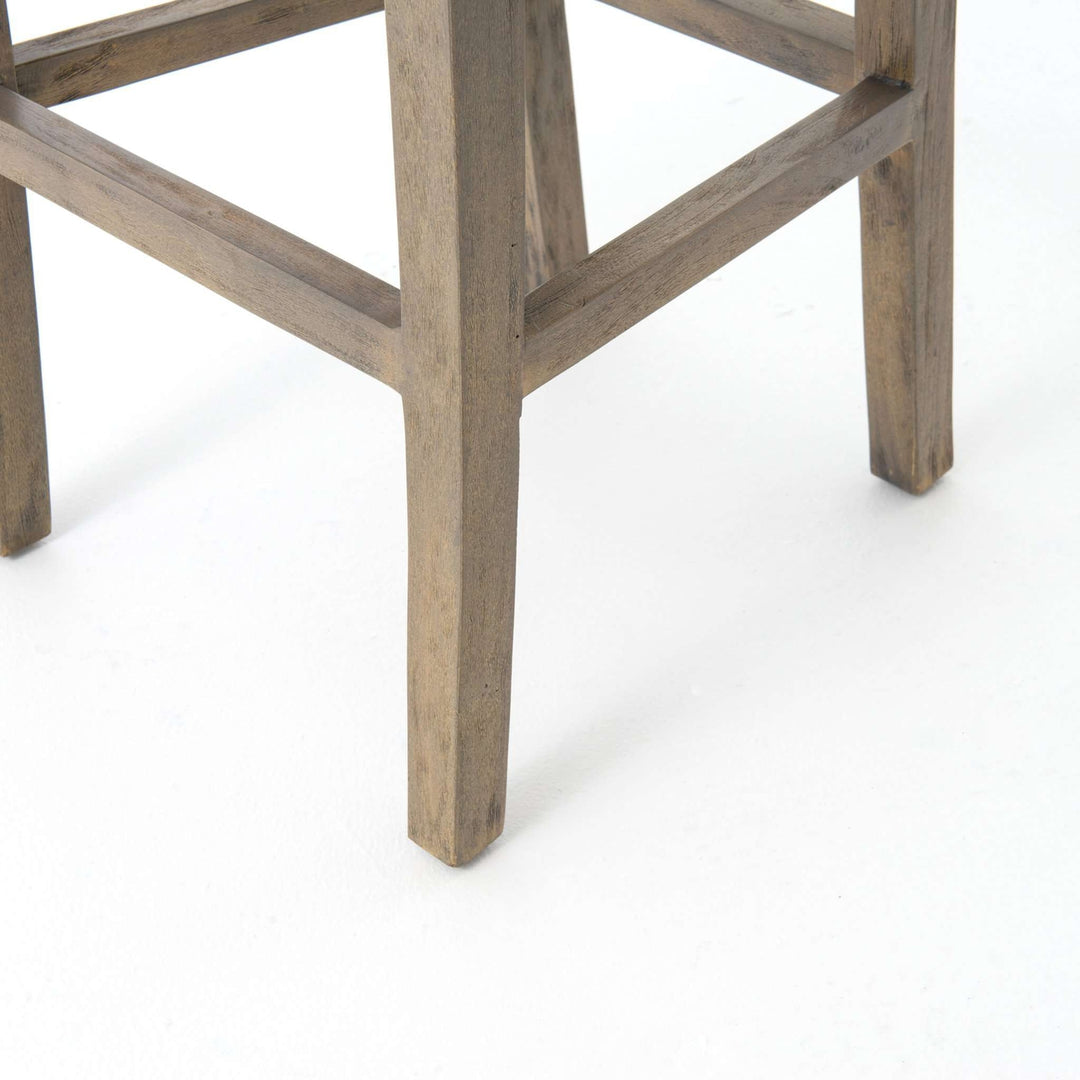 Banana Leaf Counter Stool - Grey Wash-Four Hands-FH-JCHR-B1CSG-GRY-Bar Stools-7-France and Son