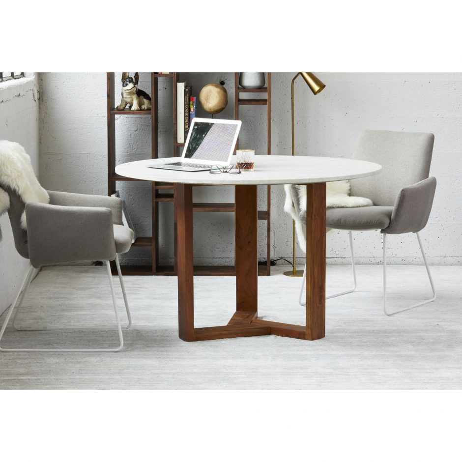 Jinxx Dining Table Brown-Moes-MOE-JD-1009-18-Dining Tables-2-France and Son