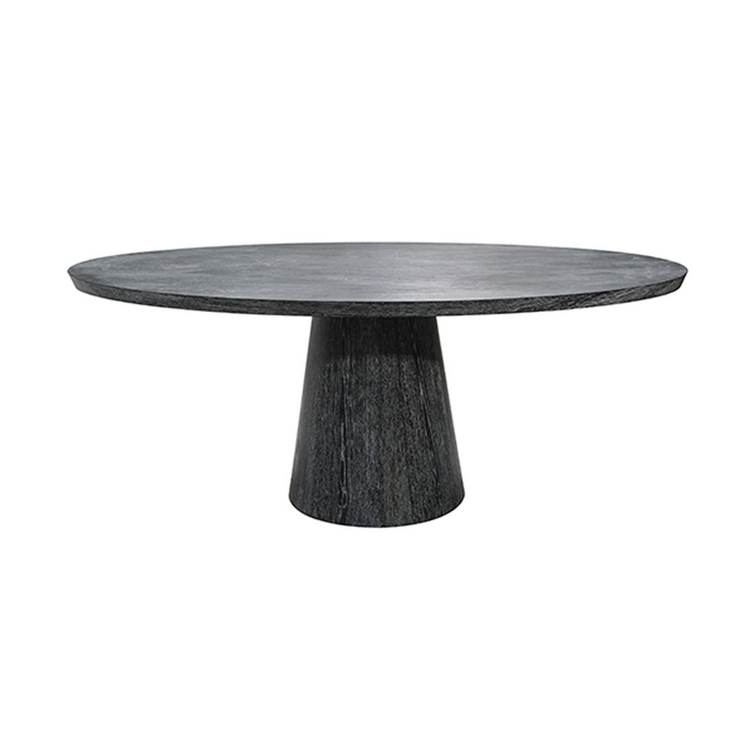 Jefferson Oval Dining Table-Worlds Away-WORLD-JEFFERSON BCO-Dining TablesBlack Cerused Oak-1-France and Son