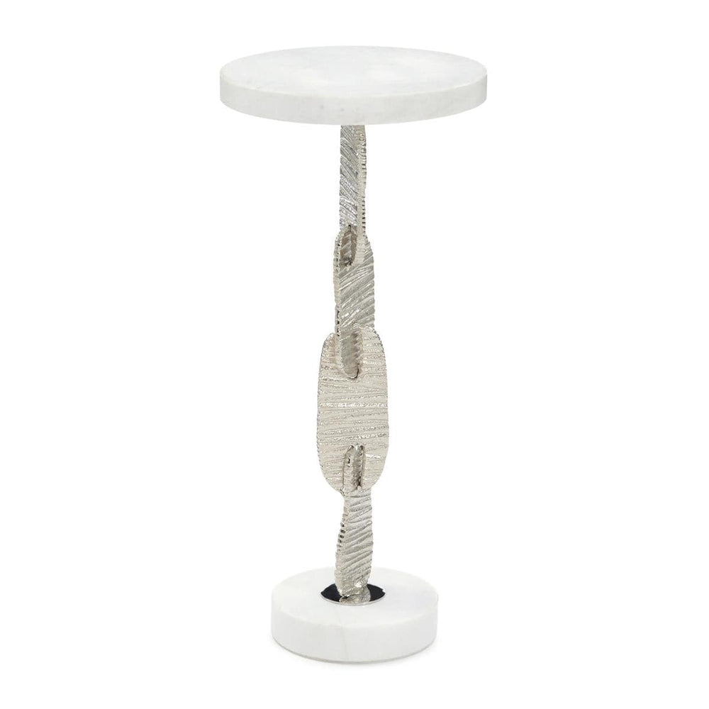Chase Martini Table-John Richard-JR-JFD-0242-Side TablesWhite Marble Top and Base-2-France and Son