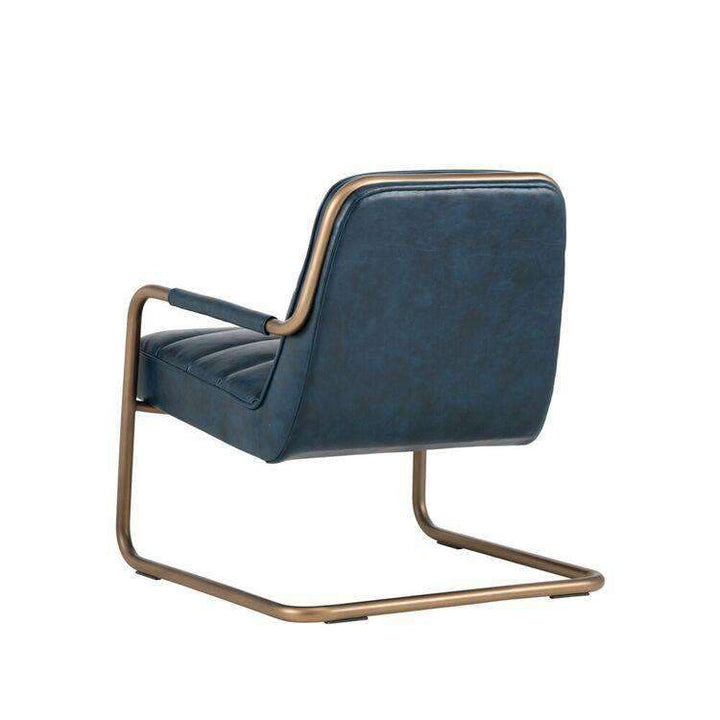 Lincoln Lounge Chair - Rustic Bronze-Sunpan-SUNPAN-102586-Lounge ChairsBlue-6-France and Son