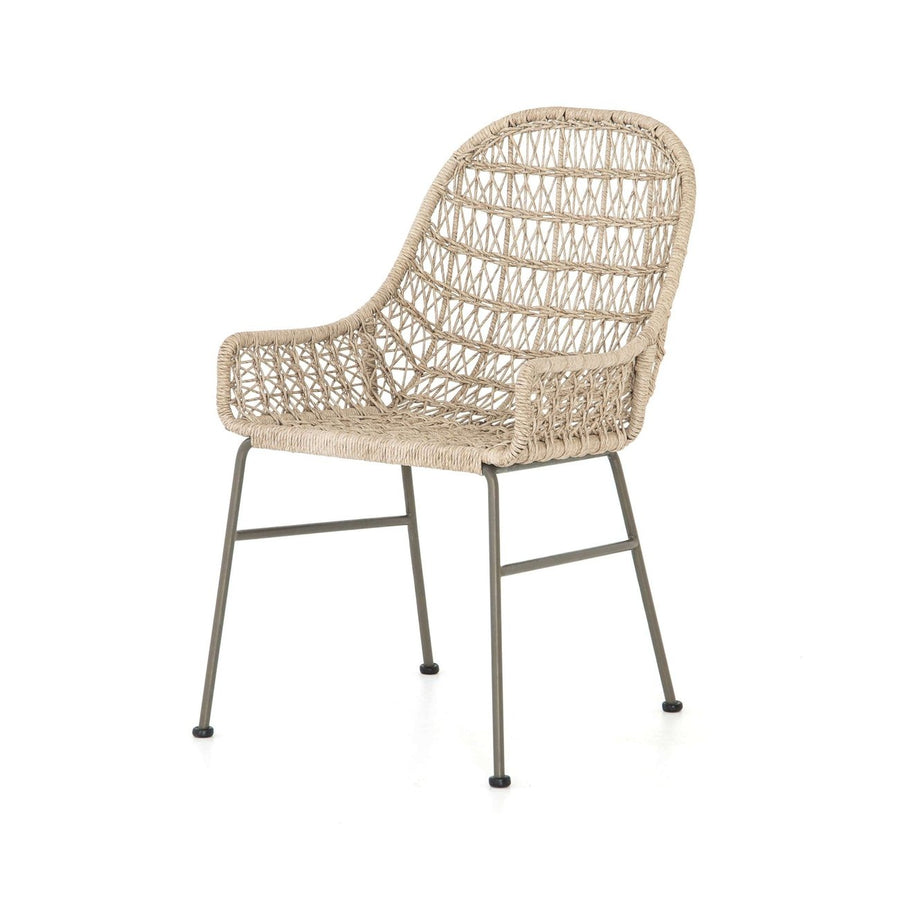 Bandera Outdoor Woven Dining Chair-Four Hands-FH-JLAN-131A-Outdoor Dining ChairsVintage White-Without Cushion-8-France and Son