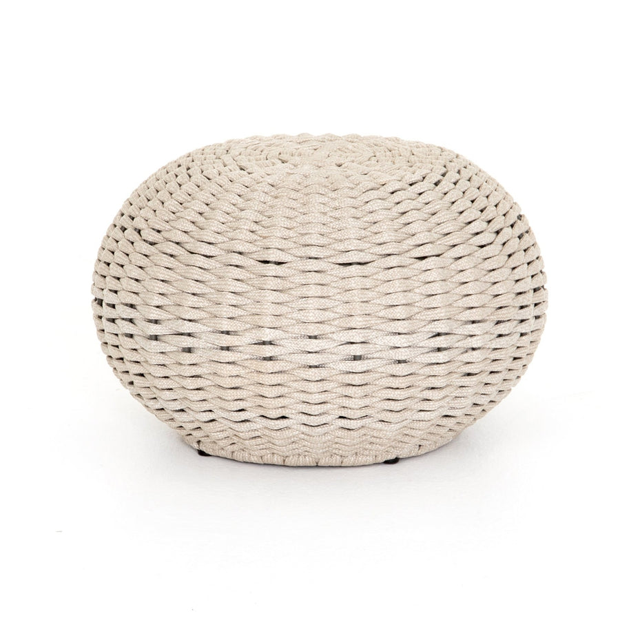 Phoenix Outdoor Accent Stool-Four Hands-FH-JLAN-167C-Stools & OttomansNatural Rope-1-France and Son