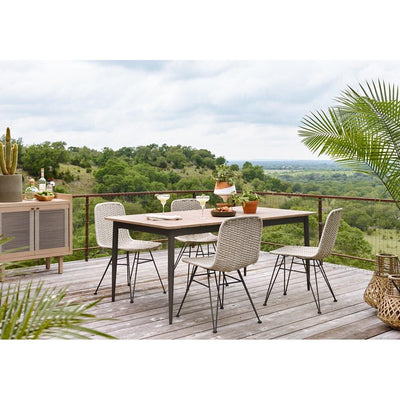 Dema Outdoor Dining Chair-Four Hands-FH-JLAN-220A-Outdoor Dining ChairsNatural Rope-2-France and Son