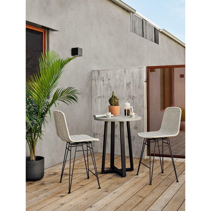 Dema Outdoor Swivel Bar + Counter Stool-Four Hands-FH-JLAN-254-Outdoor StoolsBar-Natural-2-France and Son