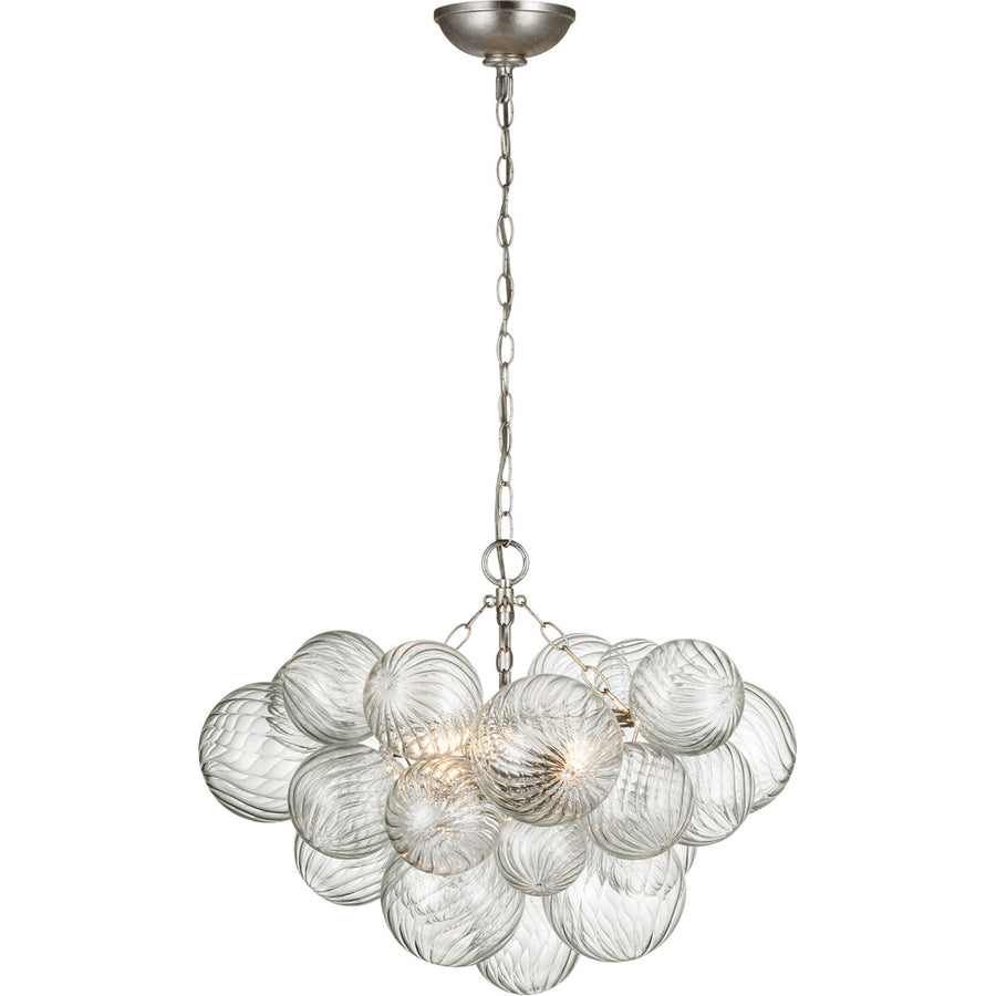 Titon Small Chandelier-Visual Comfort-VISUAL- JN 5110BSL/CG-ChandeliersSmall-Silver Leaf-1-France and Son