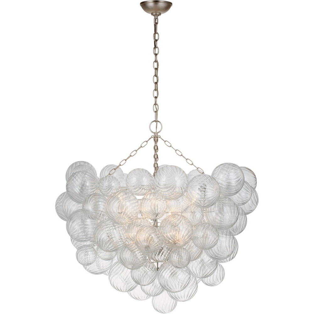 Titon Grande Chandelier-Visual Comfort-VISUAL-JN 5113BSL-CG-ChandeliersSilver Leaf-2-France and Son