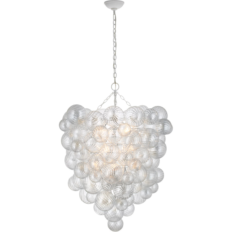 Titon Grande Entry Chandelier-Visual Comfort-VISUAL-JN 5114PW-CG-ChandeliersPlaster White-1-France and Son