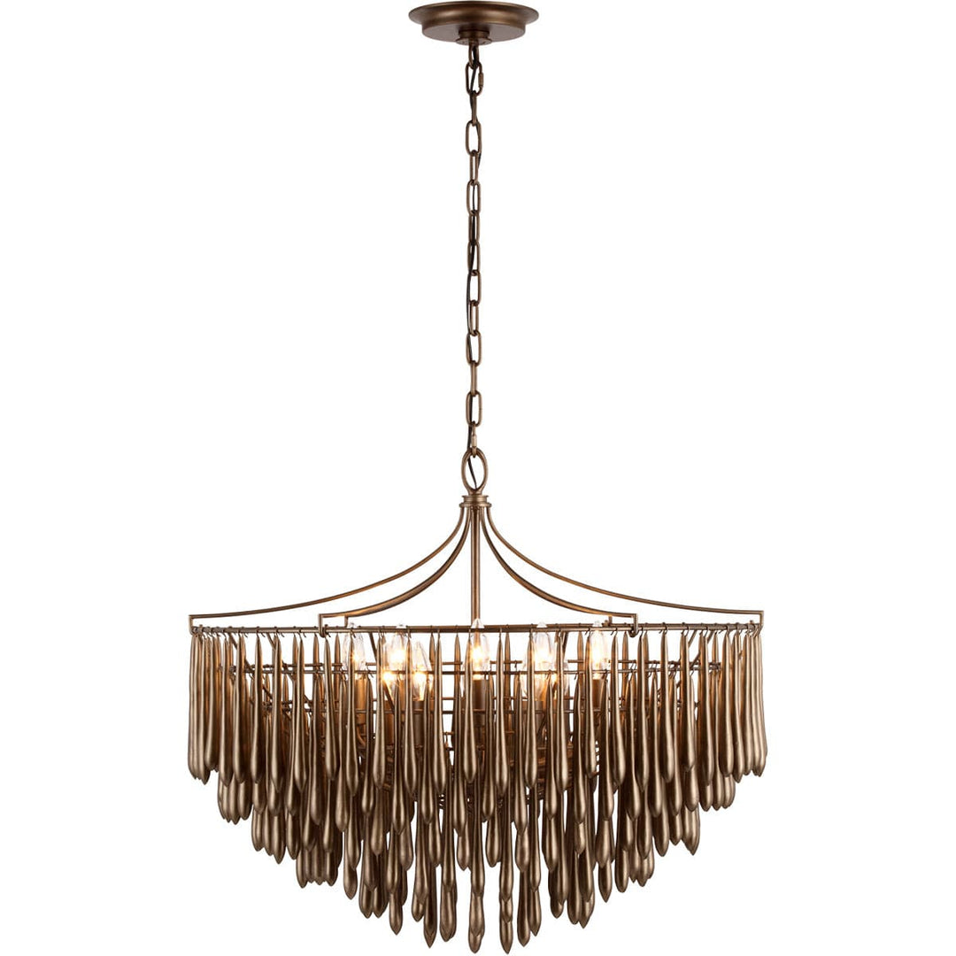 Victory Medium Chandelier-Visual Comfort-VISUAL- JN 5130ABL-ChandeliersAntique Bronze Leaf-3-France and Son