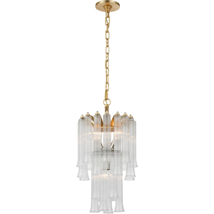 Laila Petite Waterfall Chandelier-Visual Comfort-VISUAL-JN 5250G-CG-ChandeliersGild-2-France and Son