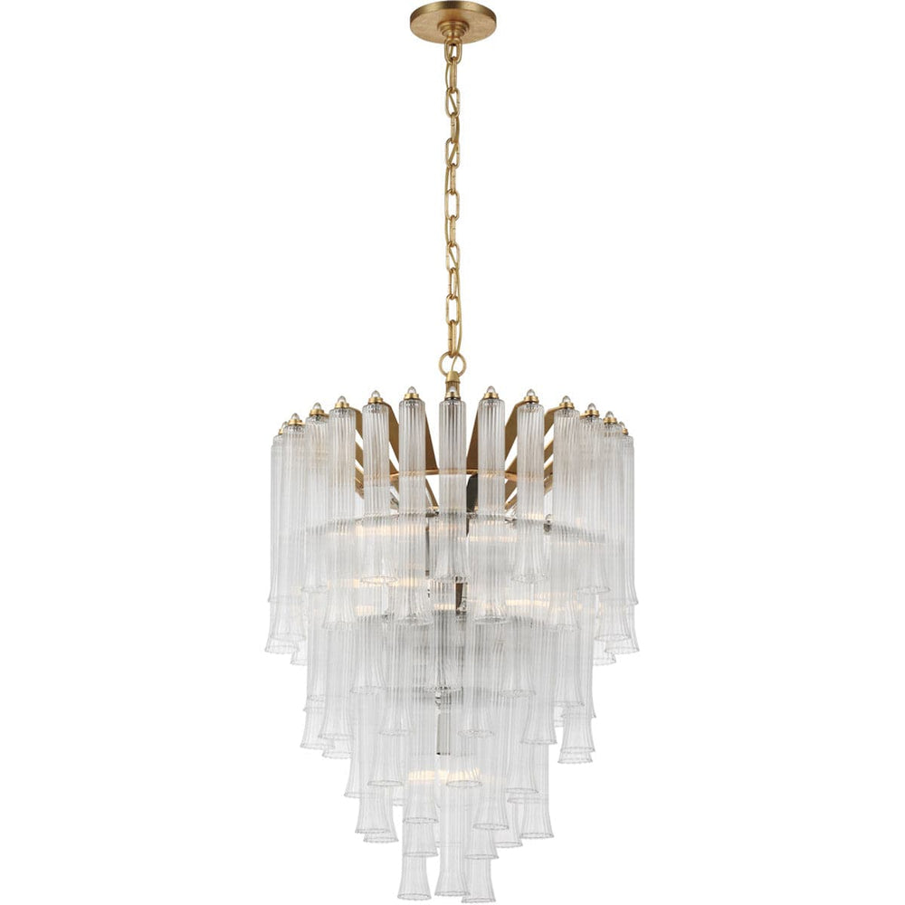 Laila Small Waterfall Chandelier-Visual Comfort-VISUAL-JN 5252G-CG-ChandeliersGild-2-France and Son