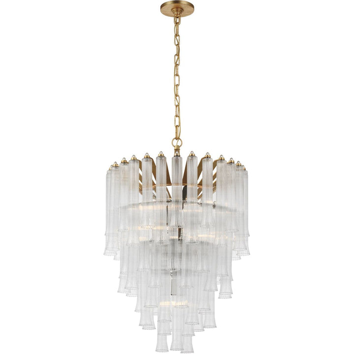 Laila Small Waterfall Chandelier-Visual Comfort-VISUAL-JN 5252G-CG-ChandeliersGild-2-France and Son