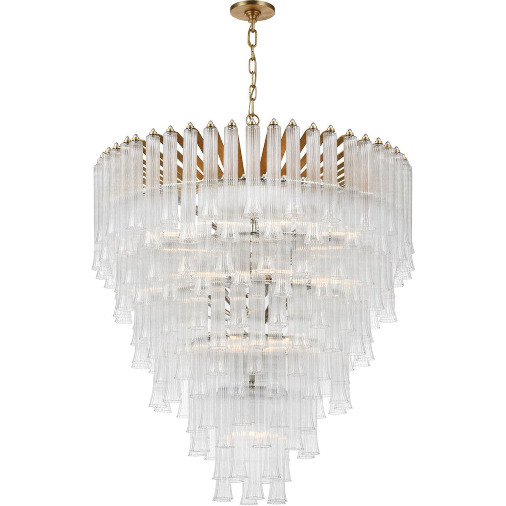 Laila X-Large Waterfall Chandelier-Visual Comfort-VISUAL-JN 5253G-CG-ChandeliersGild-2-France and Son