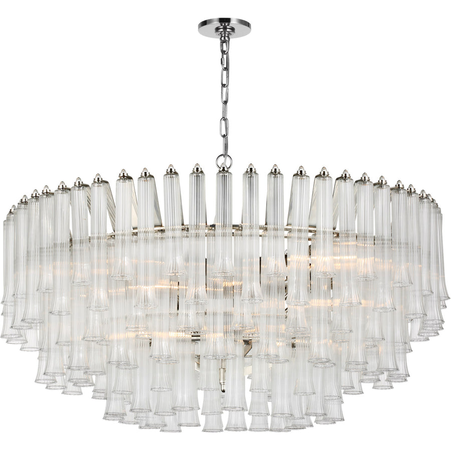Laila X-Large Chandelier-Visual Comfort-VISUAL-JN 5254PN-CG-ChandeliersPolished Nickel-1-France and Son