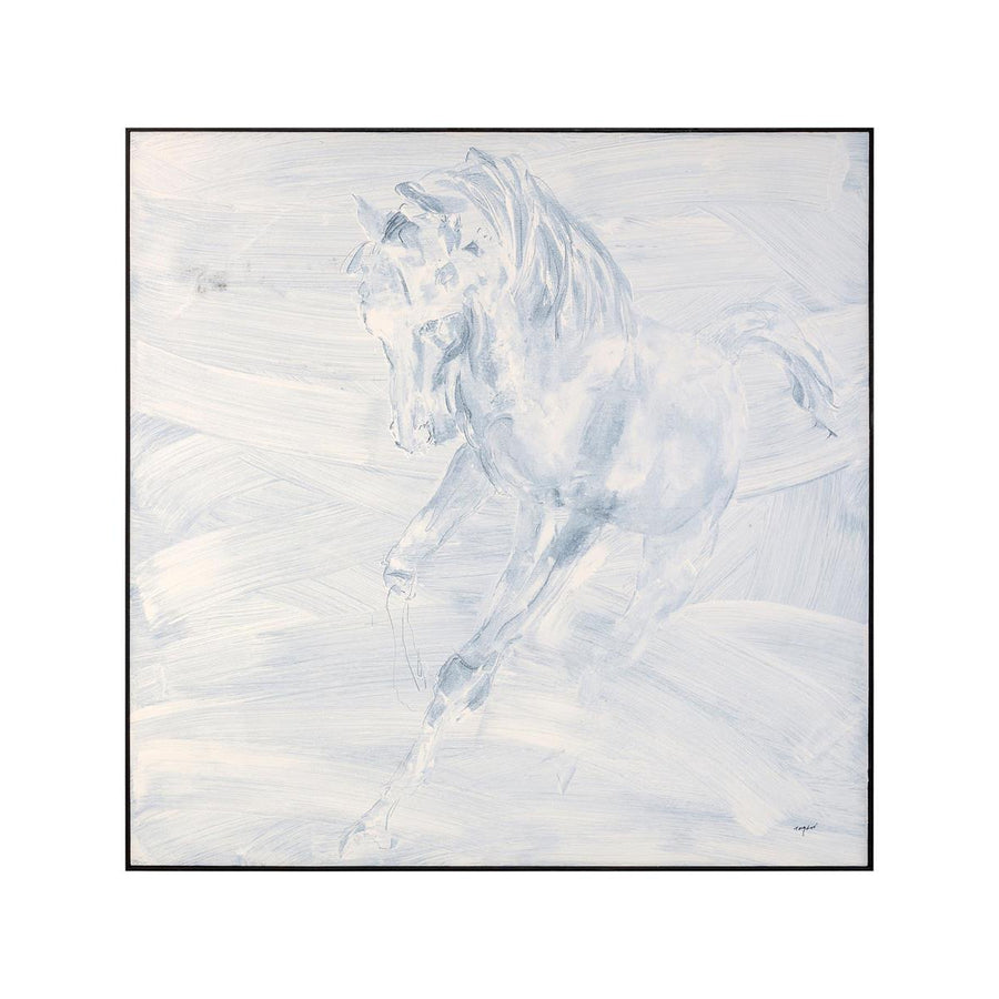 Teng Fei's Alabaster Stallion-John Richard-JR-JRO-3054-Wall Art-1-France and Son