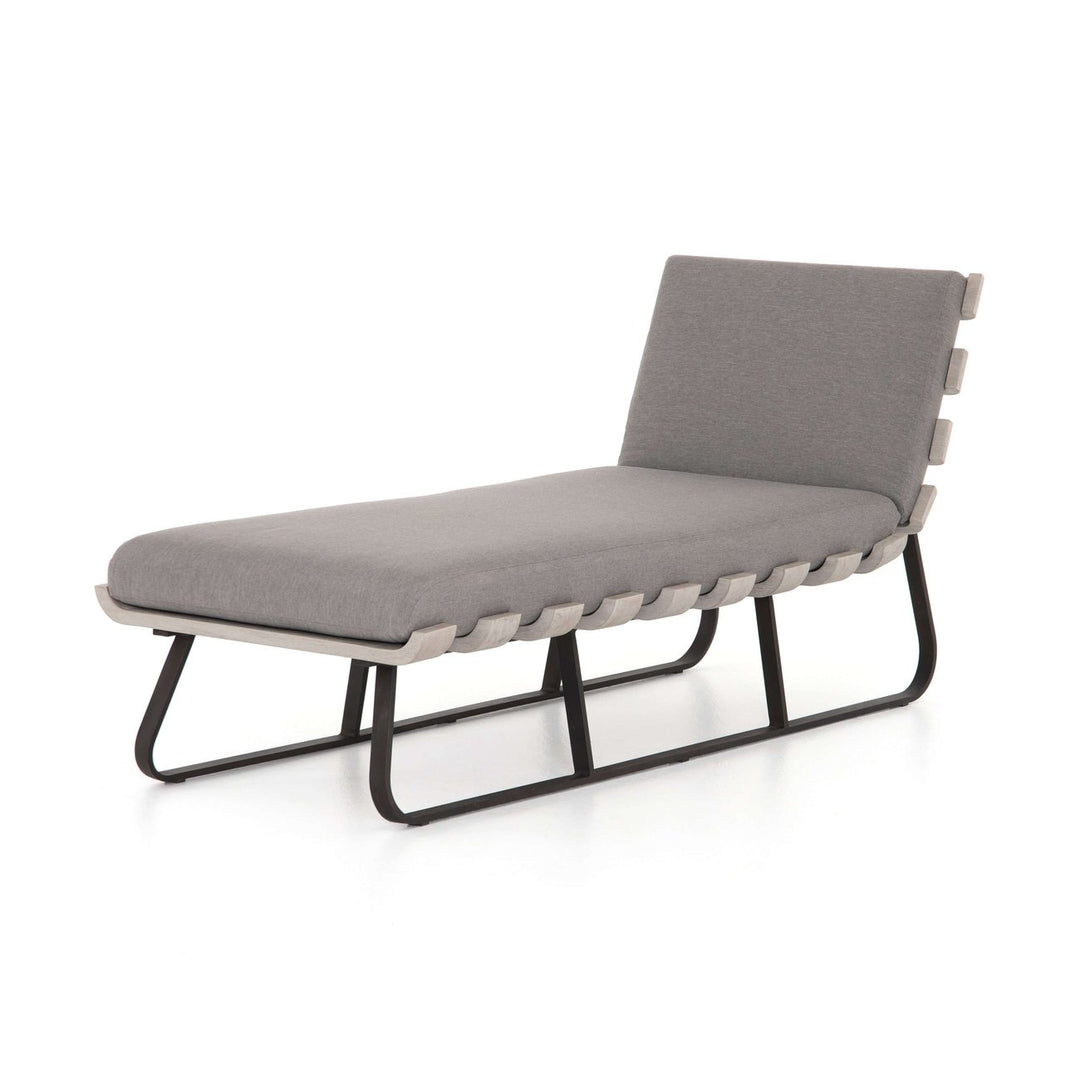 Dimitri Outdoor Chaise-Four Hands-FH-JSOL-044A-Outdoor ChaisesCharcoal / Weathered Grey-7-France and Son