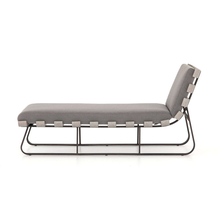 Dimitri Outdoor Chaise-Four Hands-FH-JSOL-044-Outdoor ChaisesStone Grey / Washed Brown-9-France and Son