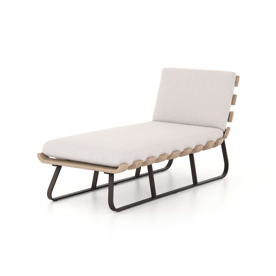 Dimitri Outdoor Chaise-Four Hands-FH-JSOL-044-Outdoor ChaisesStone Grey / Washed Brown-1-France and Son