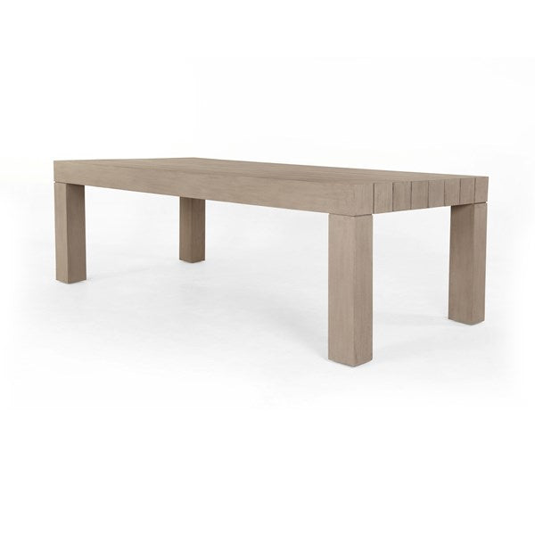Sonora Outdoor Dining Table-Four Hands-FH-JSOL-055A-Outdoor Dining TablesWashed Brown-4-France and Son