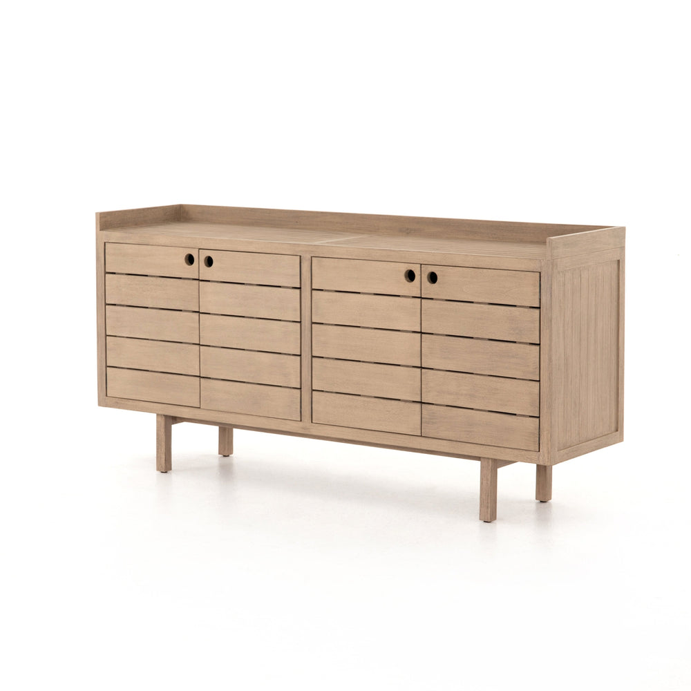 Lula Outdoor Sideboard-Washed Brown-Four Hands-FH-JSOL-060-Outdoor Storage-1-France and Son