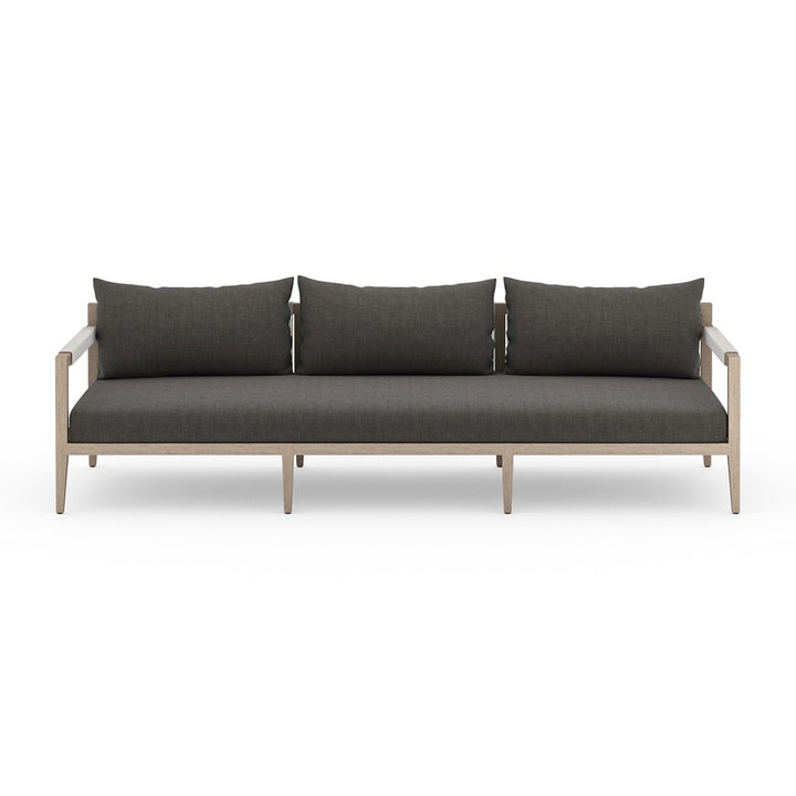 Sherwood Outdoor Sofa-93"-Four Hands-FH-JSOL-10201K-562-Outdoor SofasWeathered Grey-Fsc Teak / Dark Grey Rope-Charcoal-15-France and Son