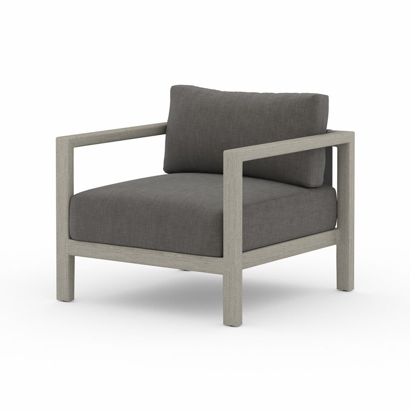 Sonoma Outdoor Chair-Four Hands-FH-JSOL-10301K-562-Outdoor Lounge ChairsWeathered Grey-Fsc Teak / Dark Grey Strap-Charcoal-24-France and Son