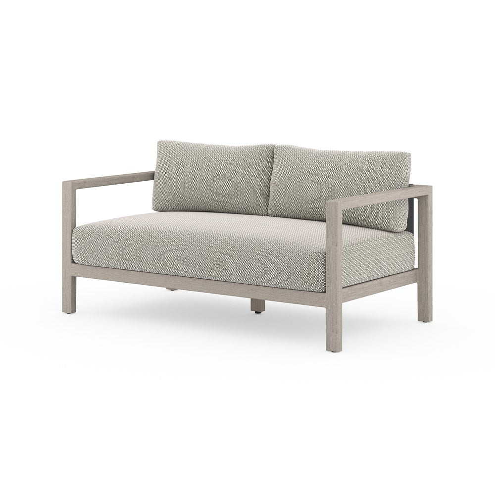 Sonoma Outdoor Sofa-60"-Four Hands-FH-JSOL-10402K-561-Outdoor SofasWashed Brown-Fsc / Light Grey Strap-Stone Grey-20-France and Son