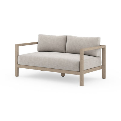 Sonoma Outdoor Sofa-60"-Four Hands-FH-JSOL-10402K-561-Outdoor SofasWashed Brown-Fsc / Light Grey Strap-Stone Grey-1-France and Son