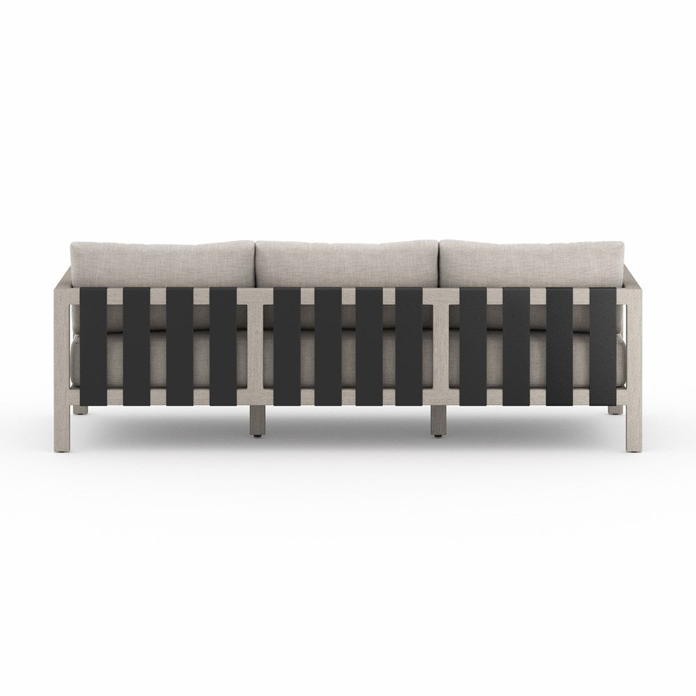 Sonoma Outdoor Sofa-88"-Four Hands-FH-JSOL-10502K-561-Outdoor SofasWashed Brown-Fsc / Light Grey Strap-Stone Grey-13-France and Son