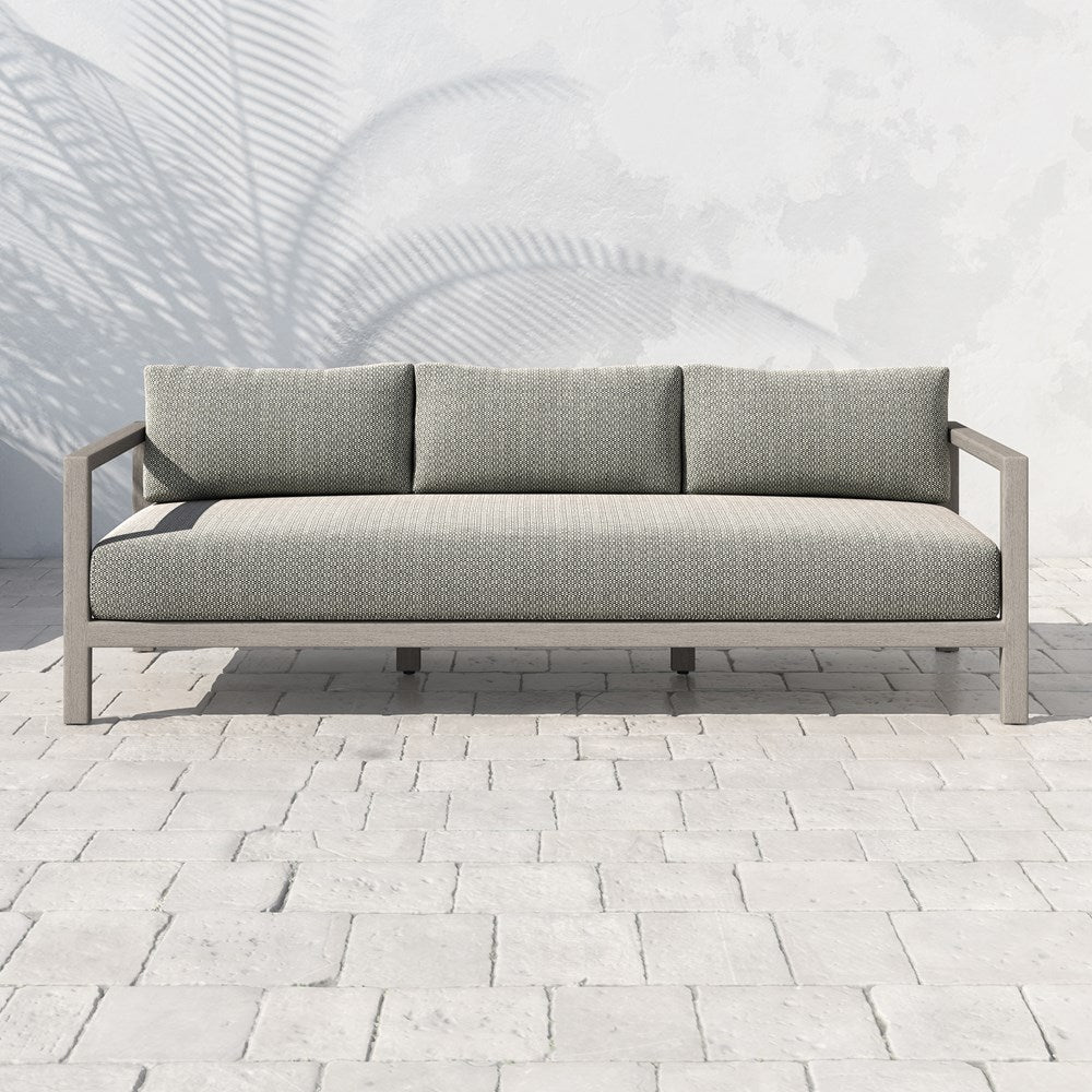 Sonoma Outdoor Sofa-88"-Four Hands-FH-JSOL-10502K-561-Outdoor SofasWashed Brown-Fsc / Light Grey Strap-Stone Grey-16-France and Son