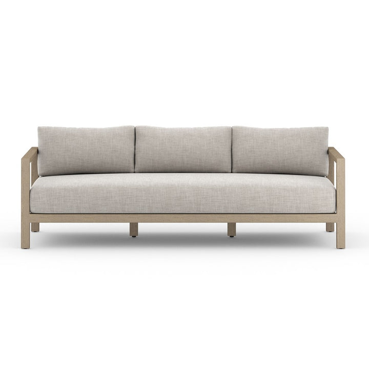 Sonoma Outdoor Sofa-88"-Four Hands-FH-JSOL-10502K-561-Outdoor SofasWashed Brown-Fsc / Light Grey Strap-Stone Grey-3-France and Son
