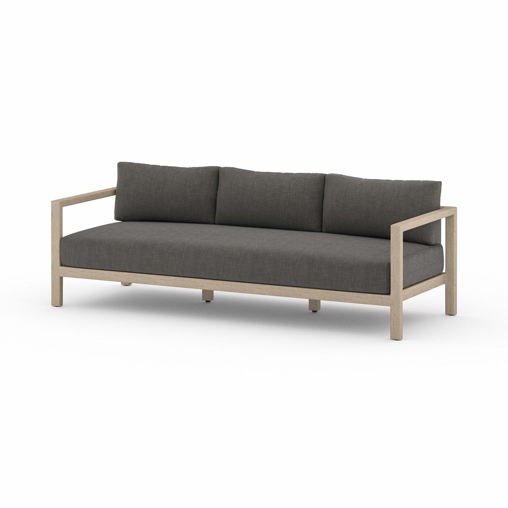 Sonoma Outdoor Sofa-88"-Four Hands-FH-JSOL-10502K-562-Outdoor SofasWashed Brown-Fsc / Light Grey Strap-Charcoal-8-France and Son