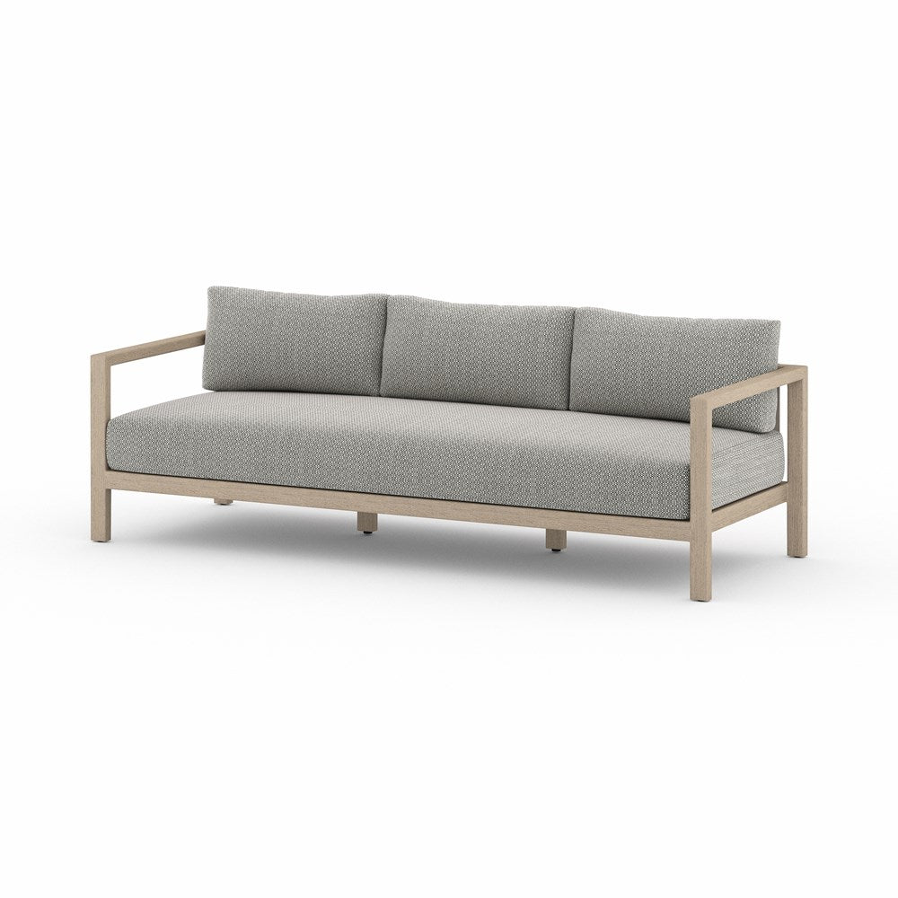 Sonoma Outdoor Sofa-88"-Four Hands-FH-JSOL-10502K-970-Outdoor SofasWashed Brown-Fsc / Light Grey Strap-Faye Ash-6-France and Son