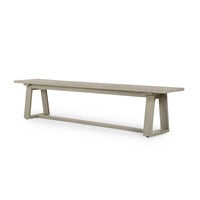 Atherton Outdoor Dining Bench-Four Hands-FH-JSOL-133A-BenchesWEATHERED GREY-6-France and Son