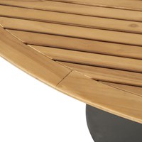Reina Outdoor Dining Table-54"-Nat Teak-Four Hands-FH-JSOL-157-Outdoor Dining Tables-2-France and Son