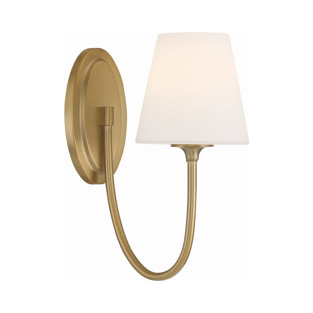 Juno 1 Light Wall Mount-Crystorama Lighting Company-CRYSTO-JUN-10321-VG-Flush MountsVibrant Gold-7-France and Son