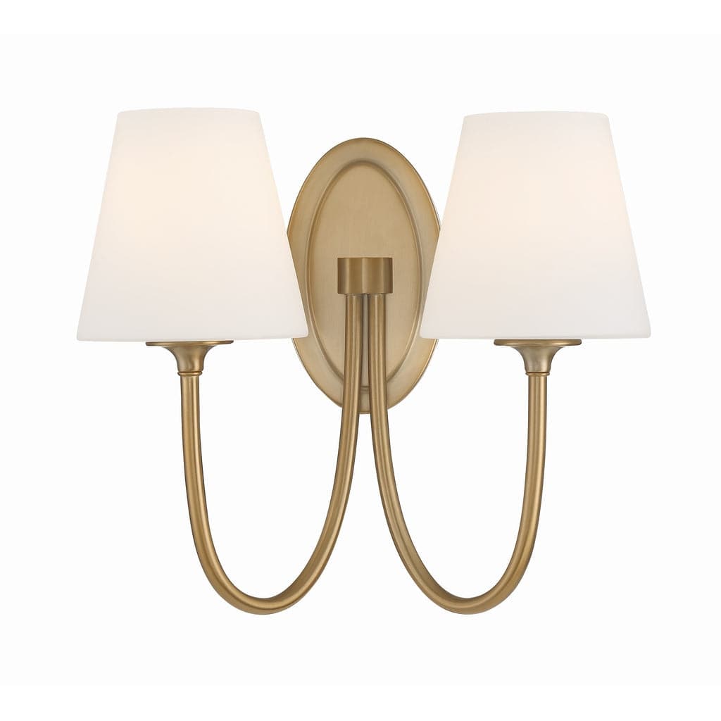 Juno 2 Light Wall Mount-Crystorama Lighting Company-CRYSTO-JUN-10322-VG-Flush MountsVibrant Gold-8-France and Son