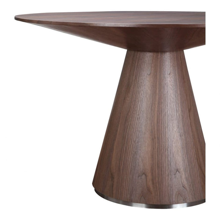Otago Dining Table Round Walnut-Moes-MOE-KC-1028-03-0-Dining TablesWalnut-10-France and Son