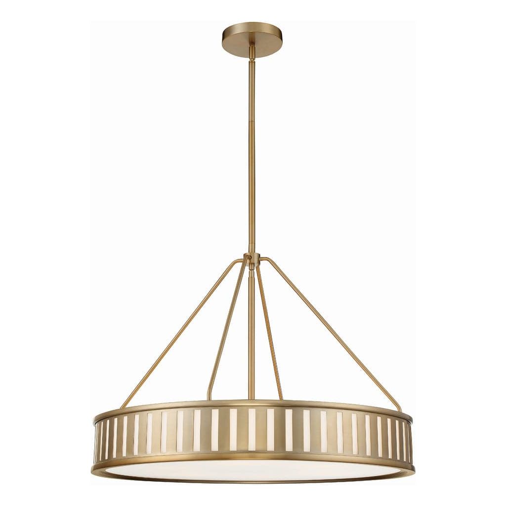 Kendal 6 Light Pendant-Crystorama Lighting Company-CRYSTO-KEN-8306-VG-ChandeliersVibrant Gold-11-France and Son