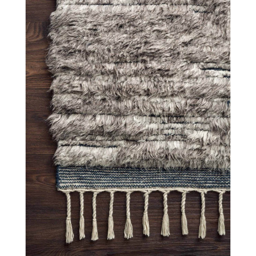 Khalid KF-04 Pewter / Ink Area Rug-Loloi-LOLOI-KHALKF-04PWIK160S-Rugs1'-6" x 1'-6" Square-3-France and Son