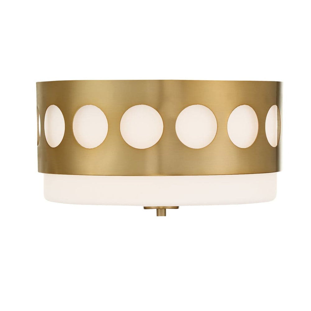 Kirby 2 Light Ceiling Mount-Crystorama Lighting Company-CRYSTO-KIR-B8100-VG-Flush MountsVibrant Gold-2-France and Son