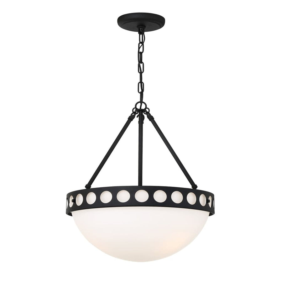 Kirby 3 Light Chandelier-Crystorama Lighting Company-CRYSTO-KIR-B8105-BF-ChandeliersBlack Forged-1-France and Son