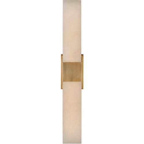 Camila Double Box Sconce-Visual Comfort-VISUAL-KW 2116AB-ALB-Wall LightingAntique-Burnished Brass-2-France and Son