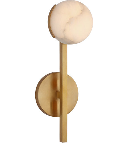 Pedro Petite Tail Sconce-Visual Comfort-VISUAL-KW 2620AB-ALB-Wall LightingAntique-Burnished Brass-2-France and Son