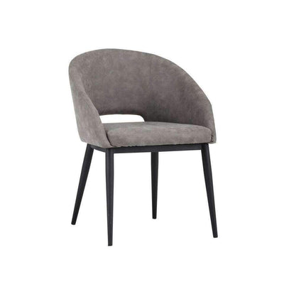 Thatcher Dining Chair-Sunpan-SUNPAN-102743-Dining ChairsAntique Grey Faux Leather-1-France and Son