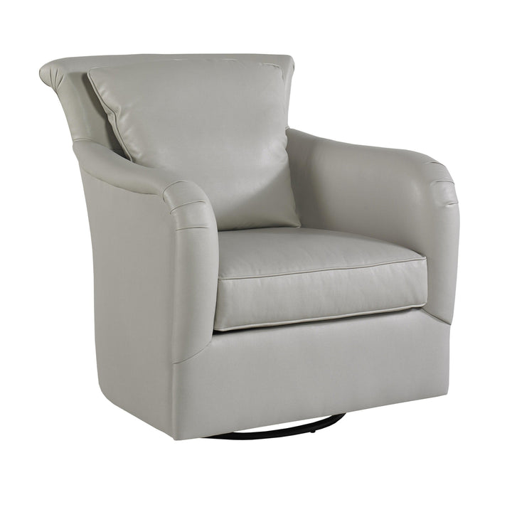 Dalton Swivel Chair-Precedent-Precedent-L2557-C3-Lounge ChairsLeather-Swivel-2-France and Son