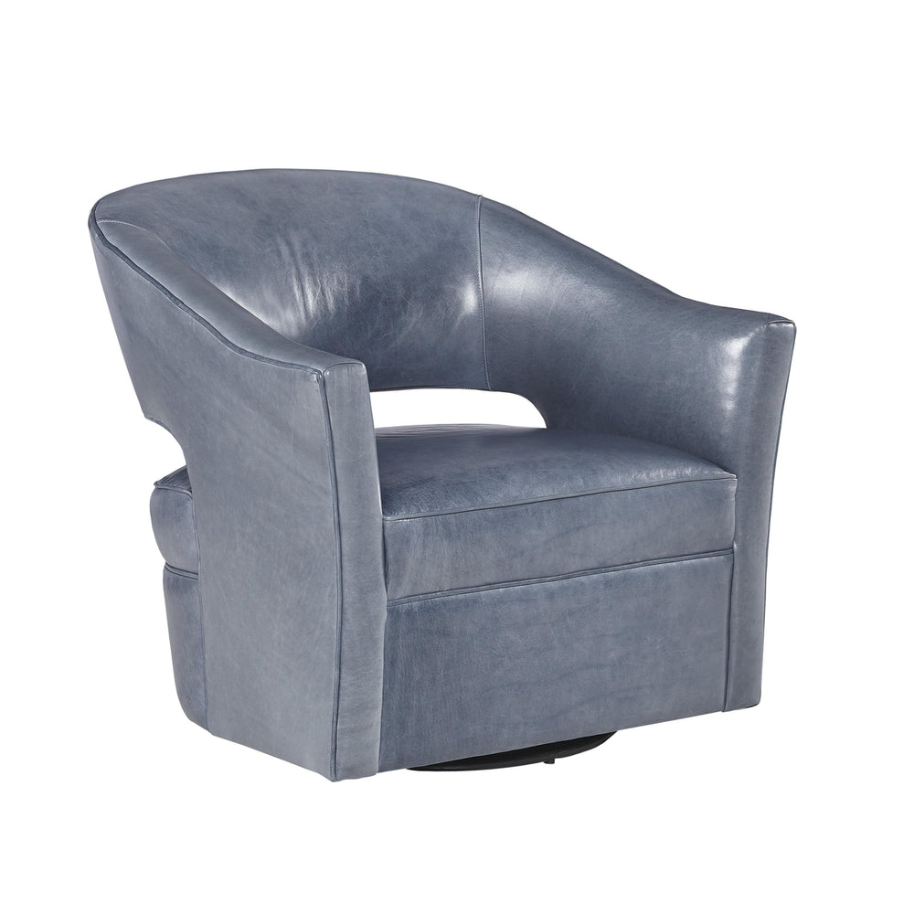Luna Swivel Chair-Precedent-Precedent-L3313-C3-Lounge ChairsLeather-2-France and Son